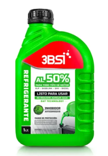 Envase de aceite 3BSI 3BSI REFRIGERANTE 3B 50% VERDE - QT 1LT grado N/A - Lubricentro Piloto